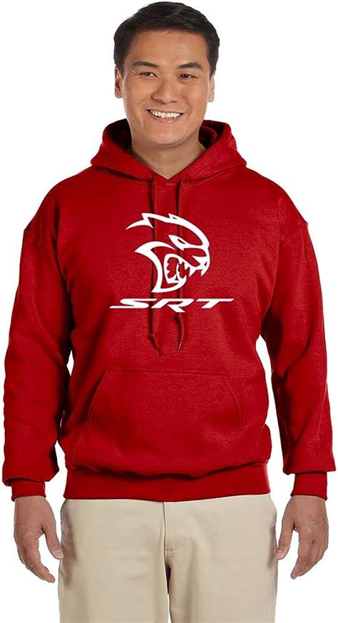 Dodge Srt Hellcat Logo Classic Outline Design Hoodie At Amazon Mens