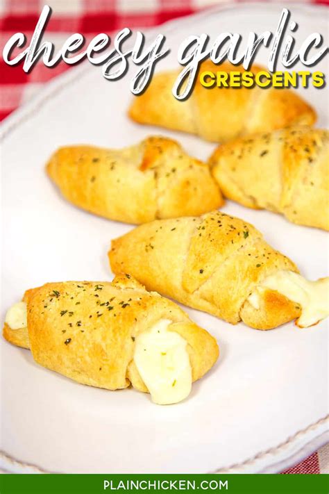 Cheesy Garlic Crescent Rolls Plain Chicken