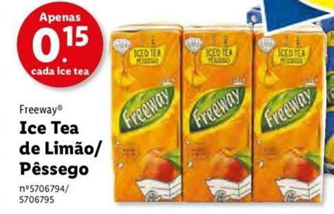 Promoção Freeway Ice Tea de Limão Pêssego em Lidl