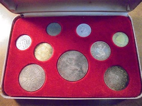 1964 Austria Olympic Proof Set 9 Coins With Silver Original Mint Packaging