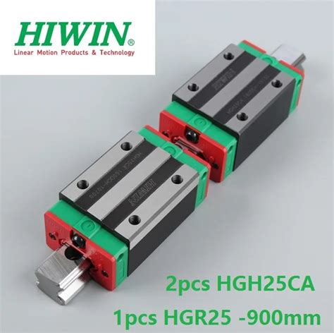 1pcs 100 Original Hiwin Linear Rail HGR25 L 900mm 2pcs HGH25CA