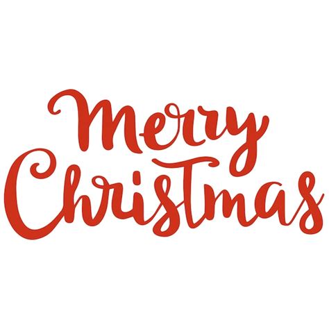 Premium Vector Merry Christmas Lettering Simple Vector