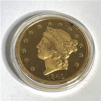 K Gold Layered Liberty Head Double Eagle Replica Proof In