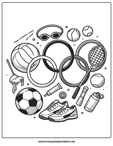 27 Olympics Coloring Pages for Kids, 2024