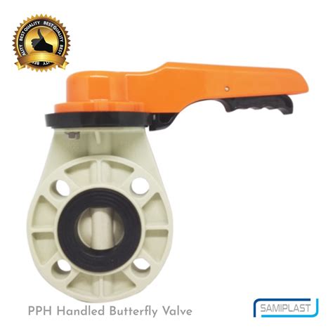 Jual Pph Butterfly Valve Samiplast Size D Dn Din Std Shopee Indonesia