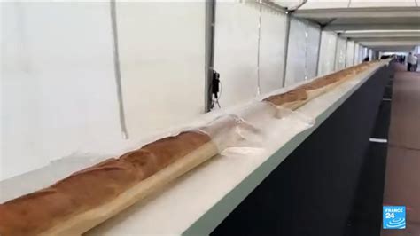 Watch Worlds Longest Baguette Measures 461 Feet Long