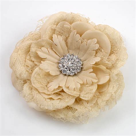 Lace Flower Brooch Pin