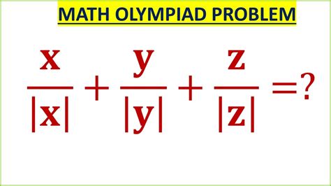 Math Olympiad Algebra Problem Modulus Function