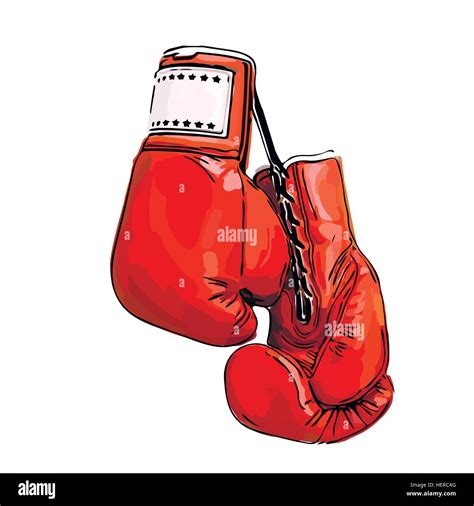 Red Boxing Gloves Stock Vector Image And Art Alamy