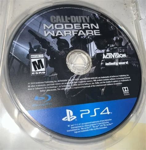 Call Of Duty Modern Warfare Sony Playstation 4 2019 Disque Ps4