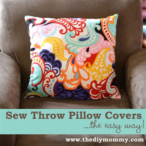 Sew A Throw Pillow Cover The Easy Way Throw Pillow Covers Diy Diy