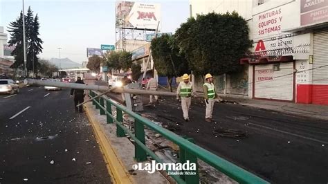 Video Se Registra Accidente En Paseo Tollocan La Jornada Estado De