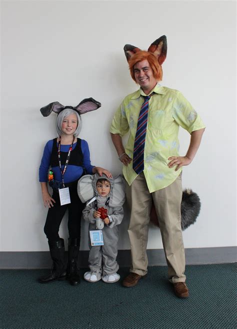 Judy Hopps Finnick And Nick Wilde Zootopia Halloween Costumes