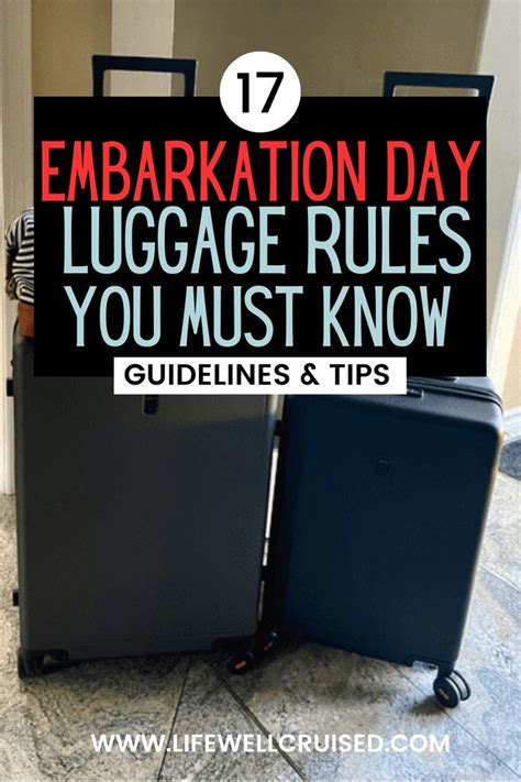 Cruise Embarkation Day Luggage Rules All Cruisers Must Know In