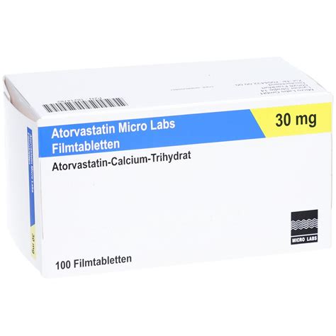 Atorvastatin Micro Labs Mg Filmtabletten St Mit Dem E Rezept