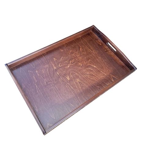 Extra Large Wooden Serving Tray 60 Cm X 40 Cm X 5 5 Cm Brown 1 EBay