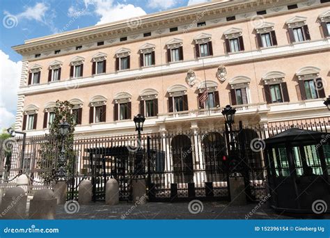 Us Embassy In Rome Italy Editorial Stock Image Image Of Maple 152396154