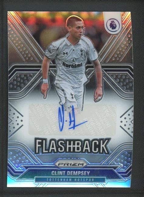 Clint Dempsey Auto Panini Prizm Premier League Flashback