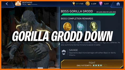 Injustice Mobile Boss Gorilla Grodd Down Rewards Rise Of Krypton