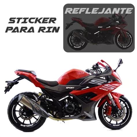 Kit Sticker Reflejantes Rin Dinamo Super Sport 400 Regalo Meses Sin