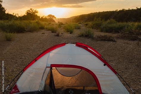 Canoe Camping Stock Photo | Adobe Stock