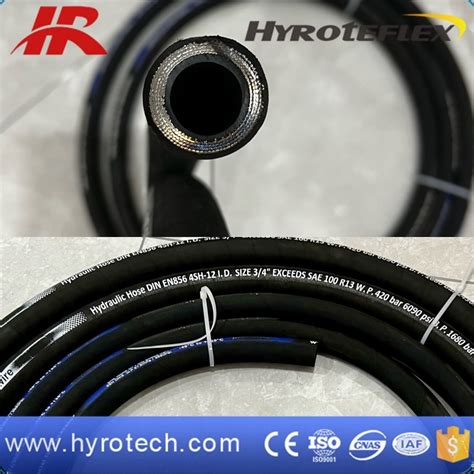 High Pressure Oil Resistant Hydraulic Hose Din En Sh China Spiral