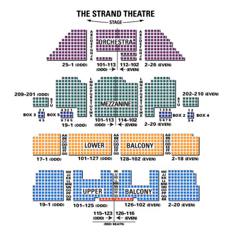 Strand Theatre Seating Chart