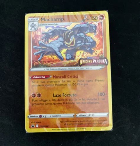 CARTA POKEMON MACHAMP Promo Holo Swsh243 Origine Perduta Ita Sealed