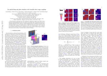 optical ising spin glass simulator  tuneable short range