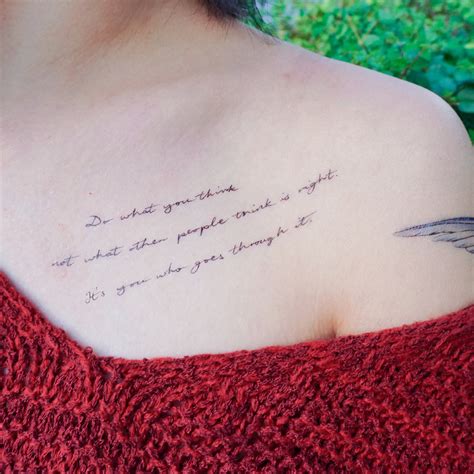 Lettering tattoos Motivational Quote Temporary tattoo | Etsy