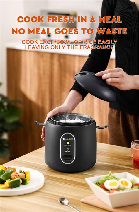 Maimeite L L Mini Rice Cooker With Steamer Non Stick Pot