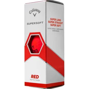 Callaway Golf 2023 Supersoft Matte Red Golf Balls Golfballs