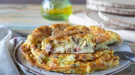 Omelette Aux Champignons Et Lardons Recette Facile