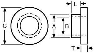 Nylon Bushing Insulator For Screw To Pcs Makers Electronics