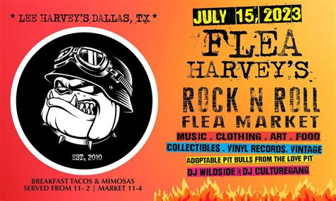 Flea Harveys Rock N Roll Flea Market July 2023 Edition Lee Harveys