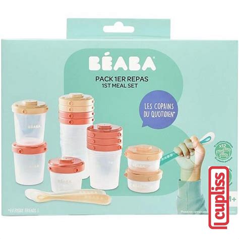 Jual BEABA St Meal Set Portion Spoon Nude Wadah Makan MPASI Shopee Indonesia