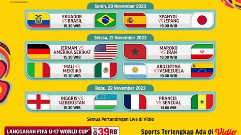 Jadwal Siaran Langsung Piala Dunia U Babak Besar Di Vidio