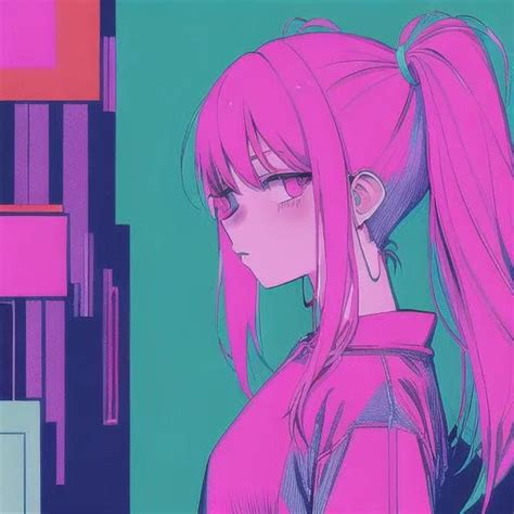 Manga Cover Lofi Neon Colors Hip Hop Pop Art Pa Openart