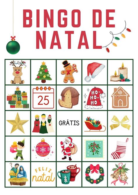 Bingo Natal Para Crian As Pdf Elo Produtos Especiais