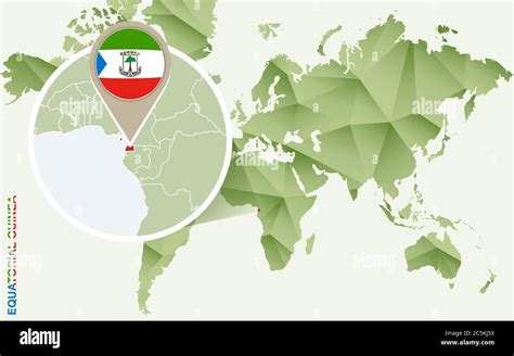 Infografik für Äquatorialguinea detaillierte Landkarte von