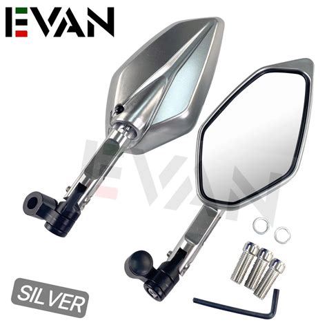 Evan Ph Full Color Side Mirror Universal Short Stem Half Cnc Side