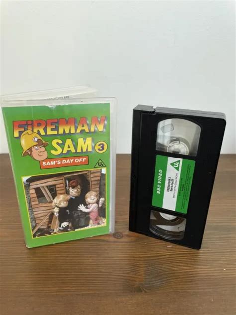 Fireman Sam Vol 3 Sams Day Off 1988 Rare Childrens Tv Series Vhs Video