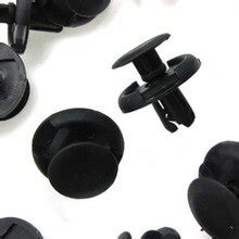 Fender Mm Hole Fastener Clips Black Set Kit Splash Shield Push