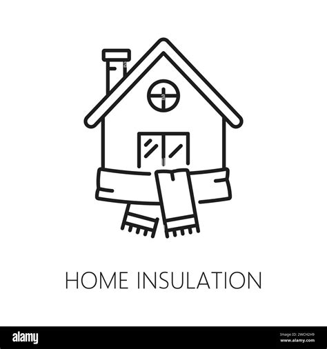 Home Wall Thermal Insulation Icon House Construction Thermal Isolation