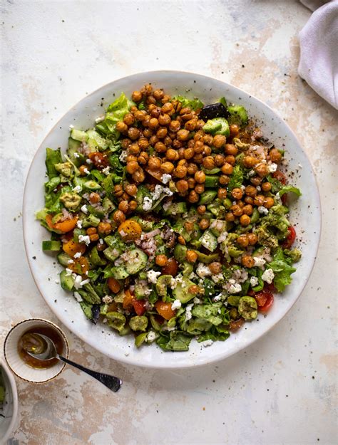 Chickpea Chopped Salad Crispy Chickpea Chopped Salad