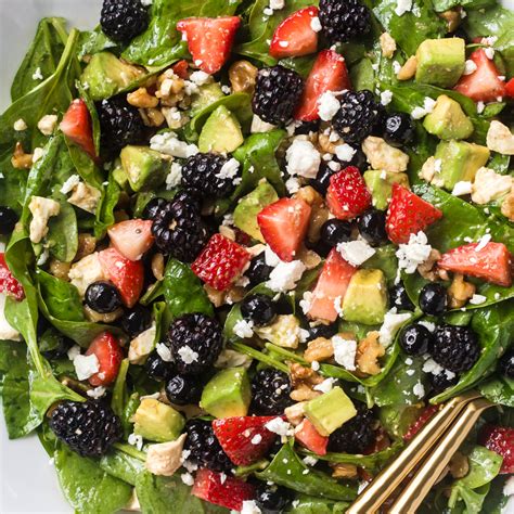 Summer Berry Salad Her Wholesome Kitchen