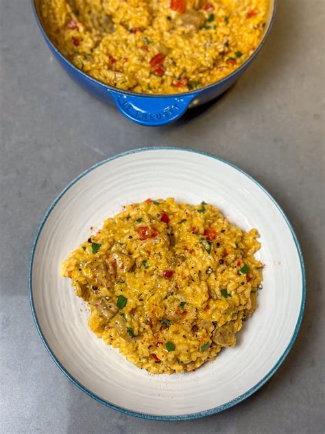 Easy Red Pepper Risotto Recipe Maja S Recipes