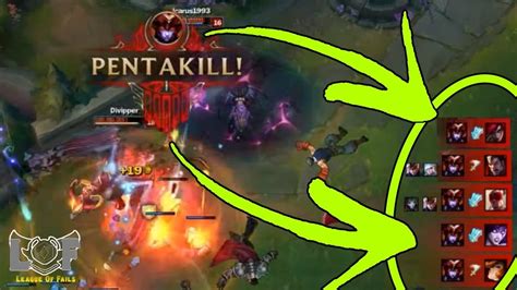 Epic V Pentakill Montage Ft Shyvana Jhin Darius Swain Vel