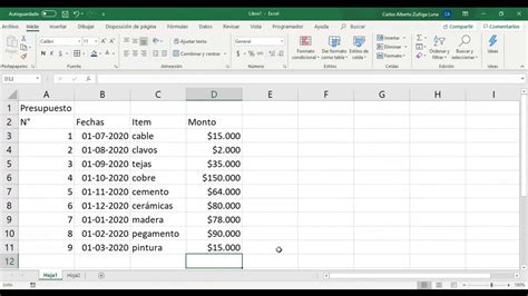 Excel Básico 1 Clase 1 Youtube