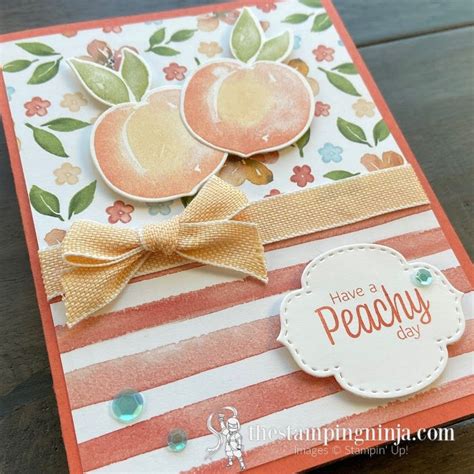 I Hope You Have A Peachy Day With The Sweet As A Peach Stamp Set A